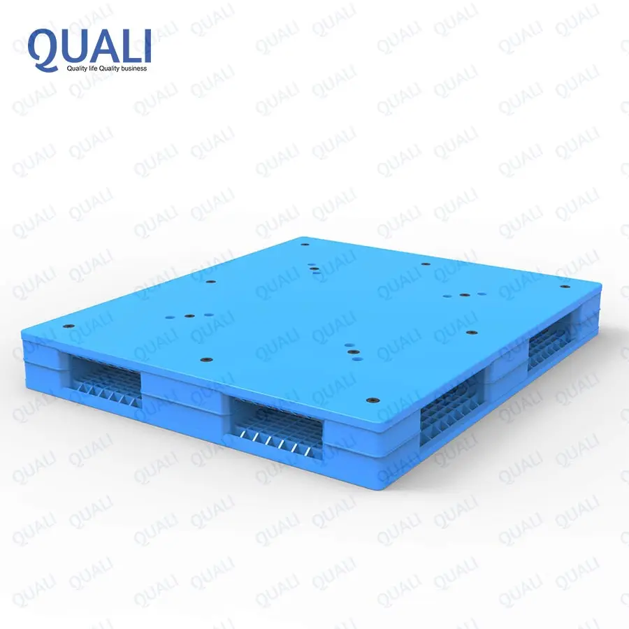 Quali Various Stackable Pallet 1100*1100 mm Flat Stacking Plastic Pallet For Forklift