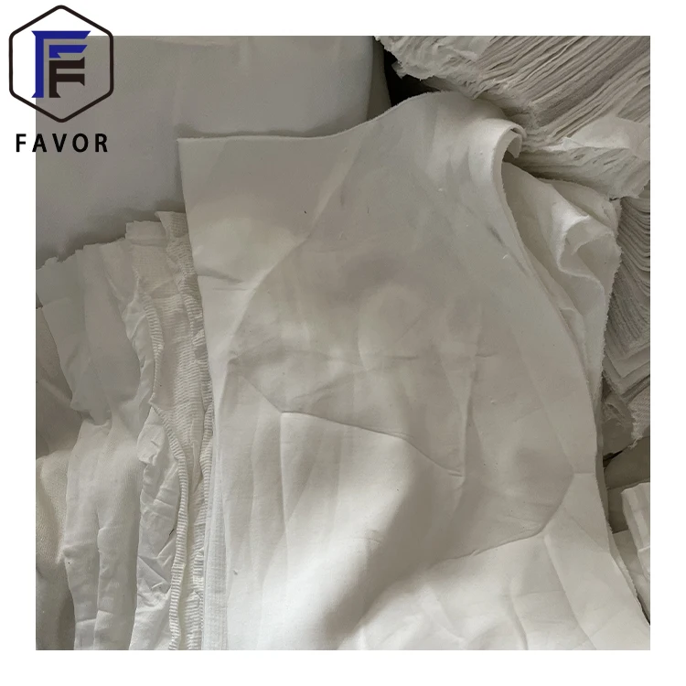 Used Bedsheet Cutting White Wiper Rags Suppliers Professional Factory