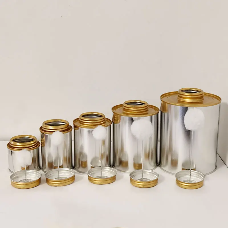 16 унций ПВХ Цементные Коробки, винтовая крышка, Оловянная крышка с щеткой