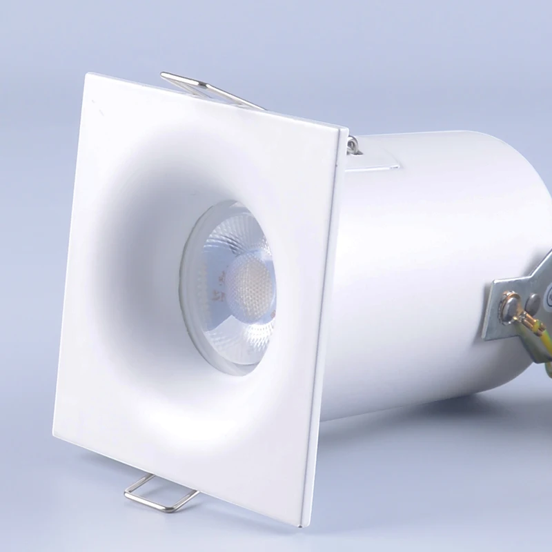 Hotel Ceiling Square Anti Glare Bbc Ip65 Waterproof Fireproof Recessed Downlight