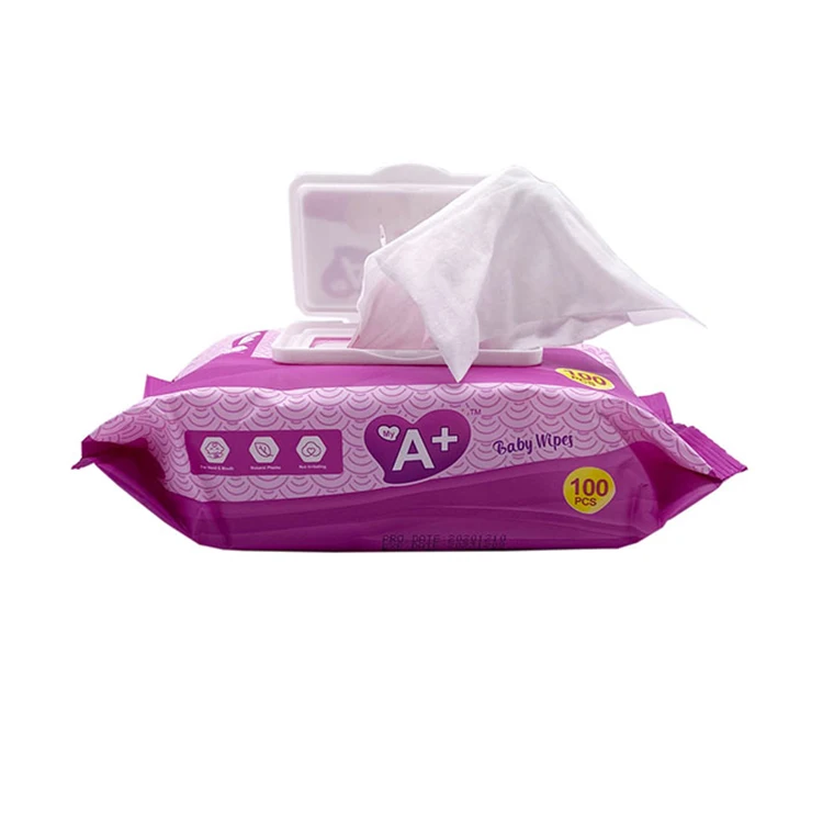 Toallitas humedas de algodon para bebes precio de fabrica, toallitas de agua sensibles recien nacidos en bolivia