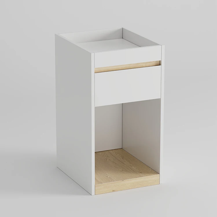 One-Drawer Wood Side Table Villa indoor Hotel Versatile sofa side Table MDF with painting for Living Room Storage Home Furniture