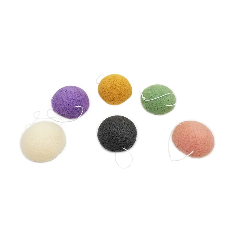 Оптовая продажа натуральные губки konjac органические средства для мытья лица детская губка всех типов кожи гипоаллергенное