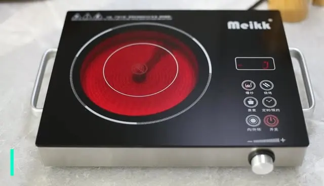 High Quality 3500W Electric Induction Cooker for Kitchen RV Ceramic Panel Power Cord Battery Source Manufactured Home Appliances