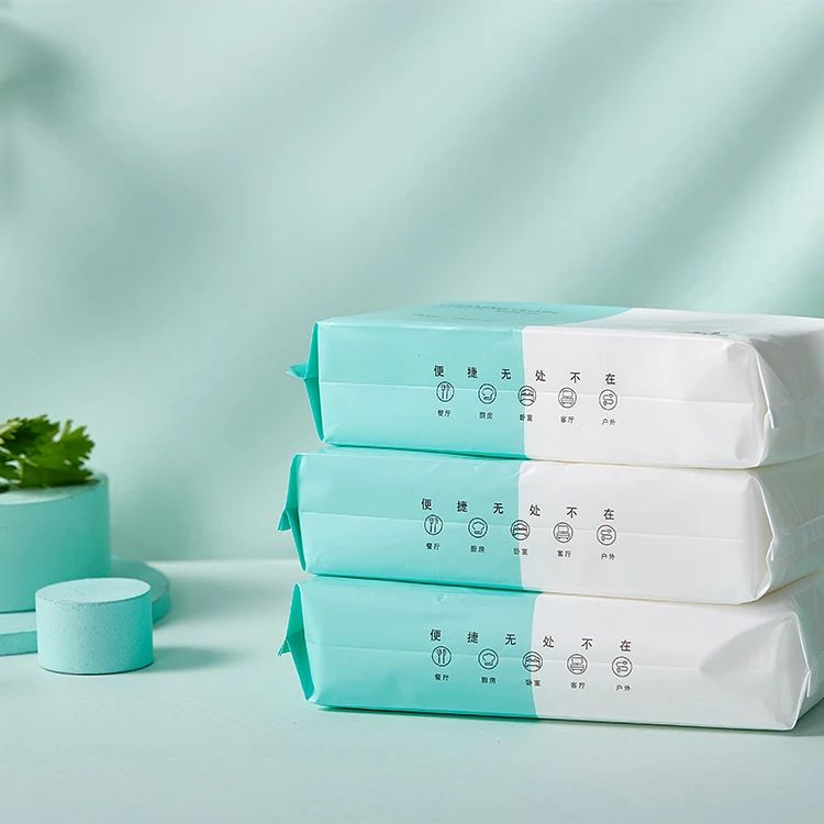 Disposable microfiber rags interfolded kitchen tissue cleaning wipes for kitchen