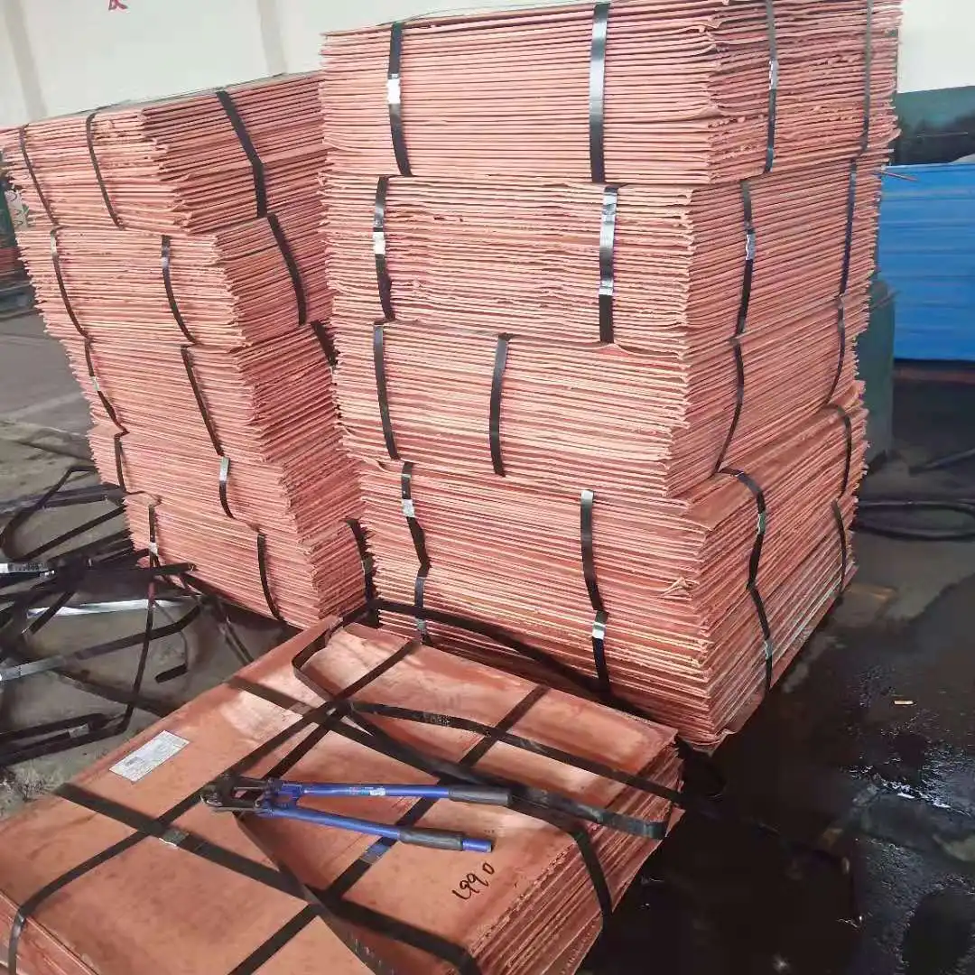 Cathode copper sheet Copper plate 99.99% copper cathode for export