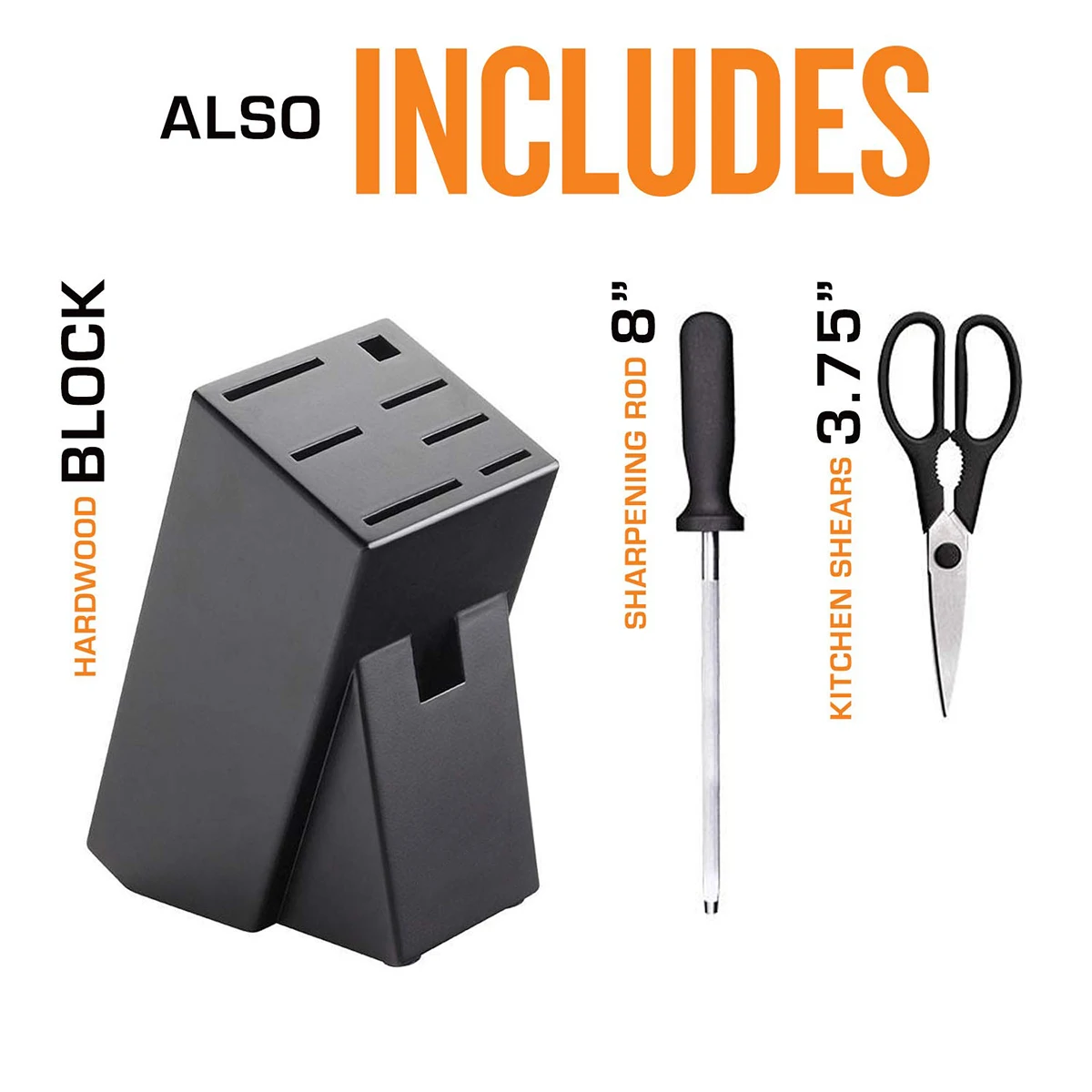 2023 Stainless Steel Knife Sets Sustainable Color Box Any Color Can Be Available 15 Pieces Kitchen Knife Set With Block Wooden