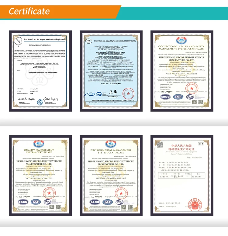 Factory price JUWANG  lpg transportation semitrailer lpg tanker semi-trailer lpg tanker trailer in dubai