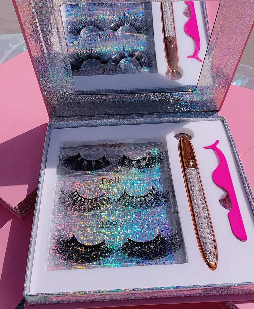 lasheswholesale vendor eyelash  custom logo packaging 18mm 20mm 25mm 30mm eyelashes box Bulk empty 3D 5D eyelash packing box