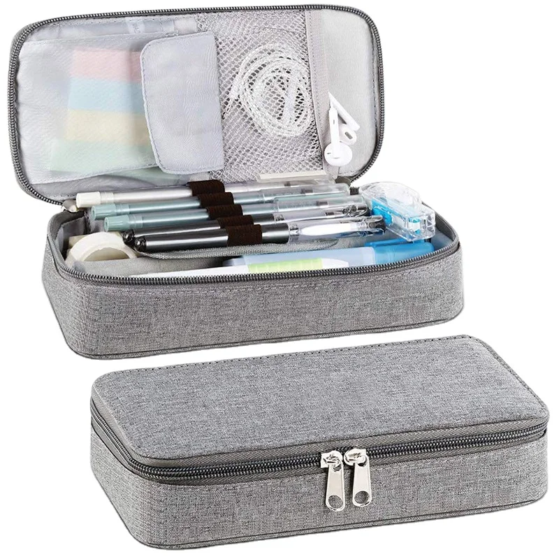 Pencil Case Storage Oxford Cloth bag Pen Holder Desk pencil case big capacity Organizer school student zipper pencil case