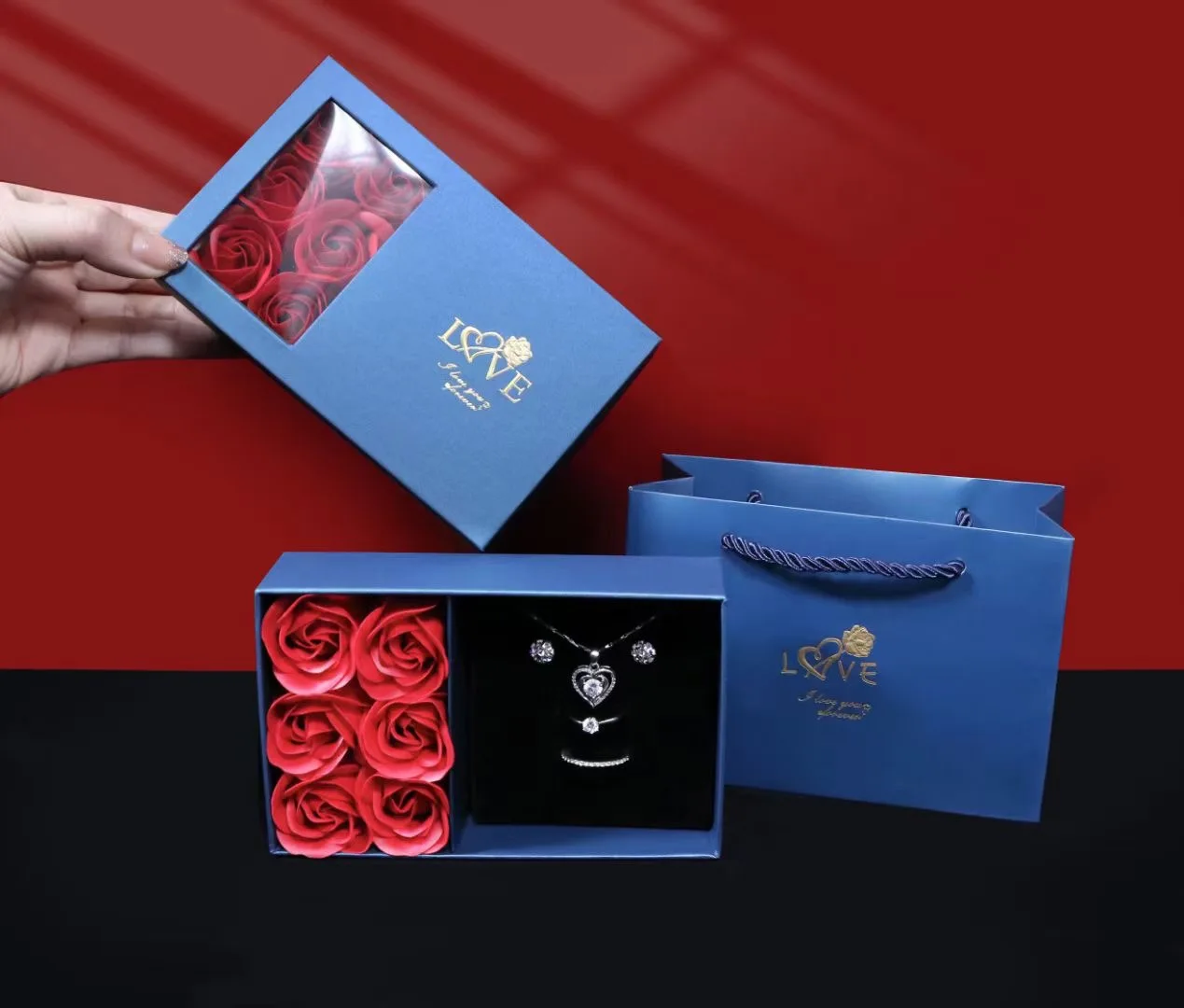 2024 Hot Custom Square Flower Box Florist Packing Gift Box With Lid Weeding Party Gifts For Guests Flower Bouquet Package