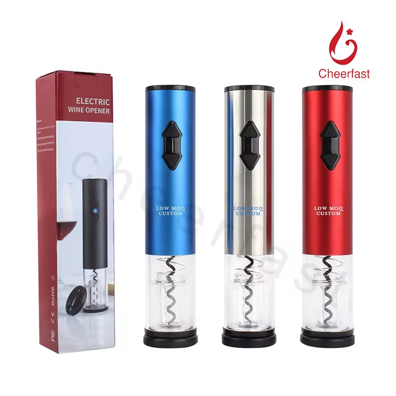 High Quality One-Click Button Battery Operated Automatic Corkscrew Cordless Red Wine Bottle Opener New Electric Wine Opener