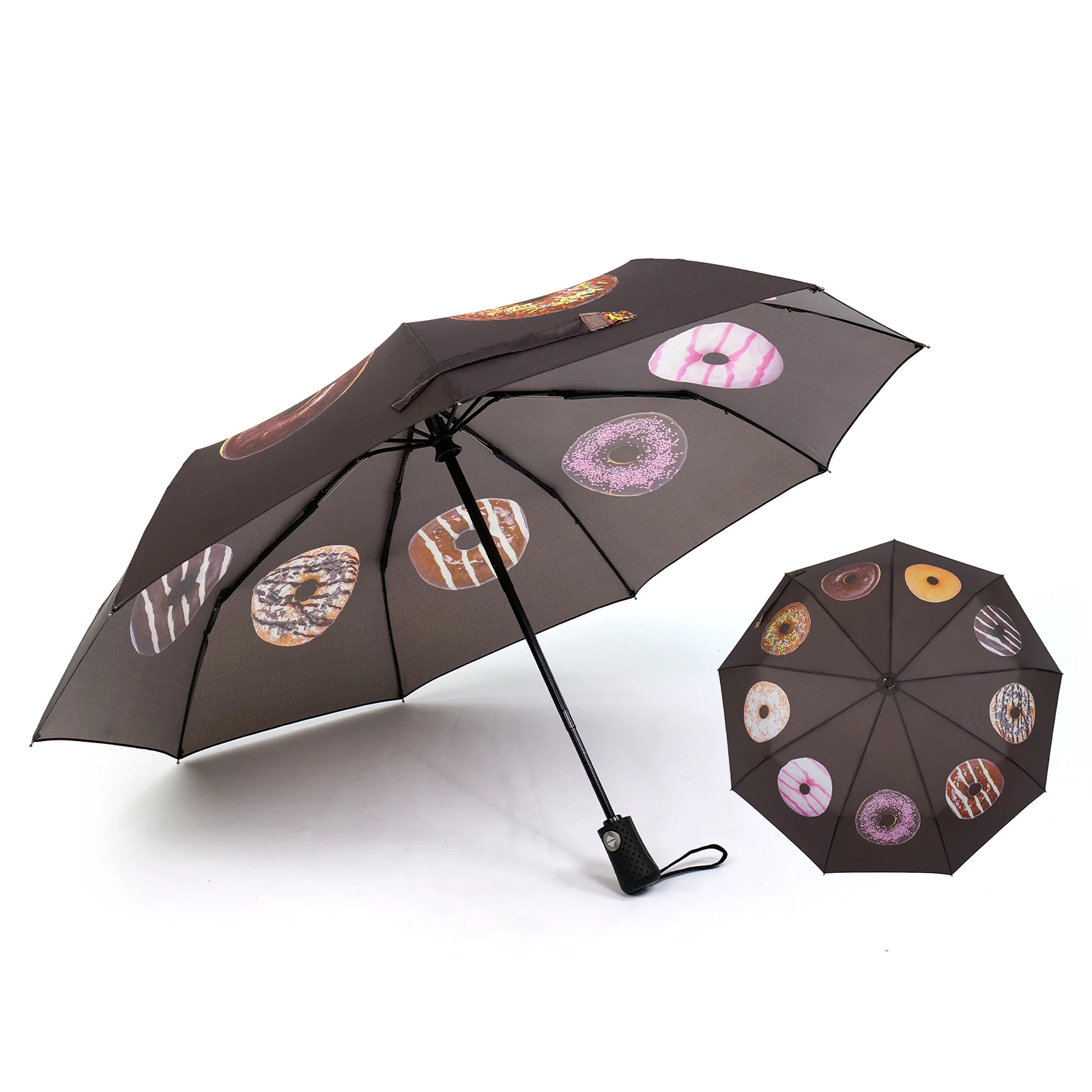 Hot Sale Designer Wholesale Promotion Custom Logo Brand Name Printing Automatic Open Cute Pattern Umbrella