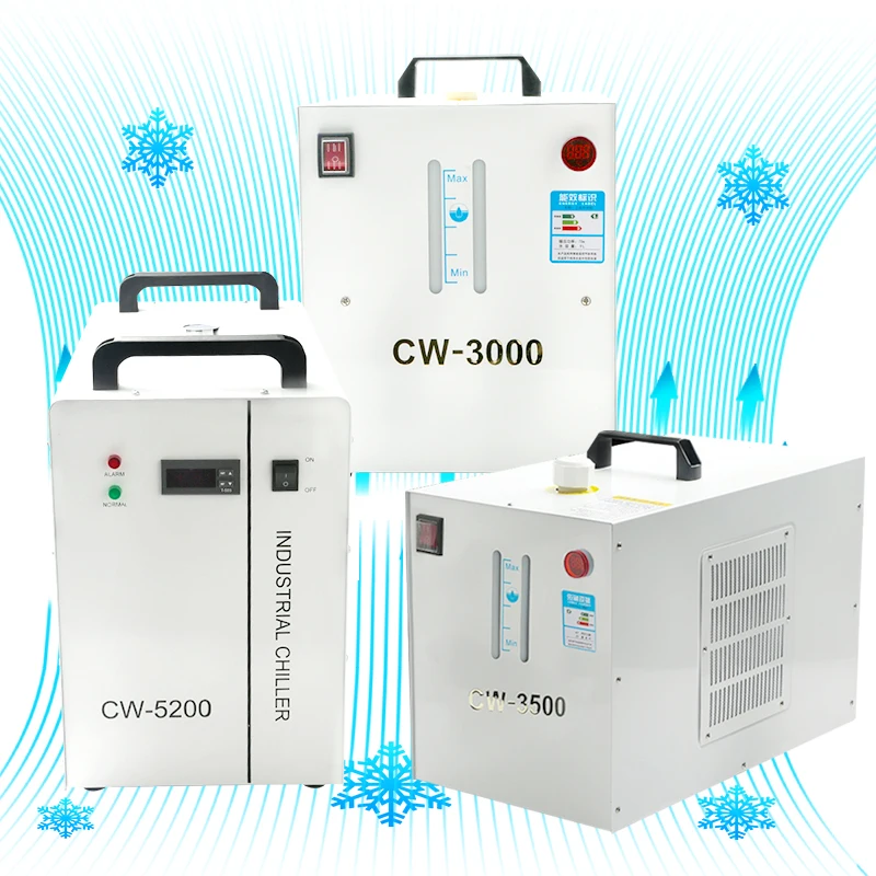 CW3000 CW5000 CW5200 CNC Spindle Water Cooling Chiller for Router Co2 Laser Cutting Engraving Machine