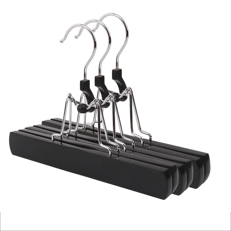 New customized high-end high-quality wooden luxury hair extension wig bag storage hanger