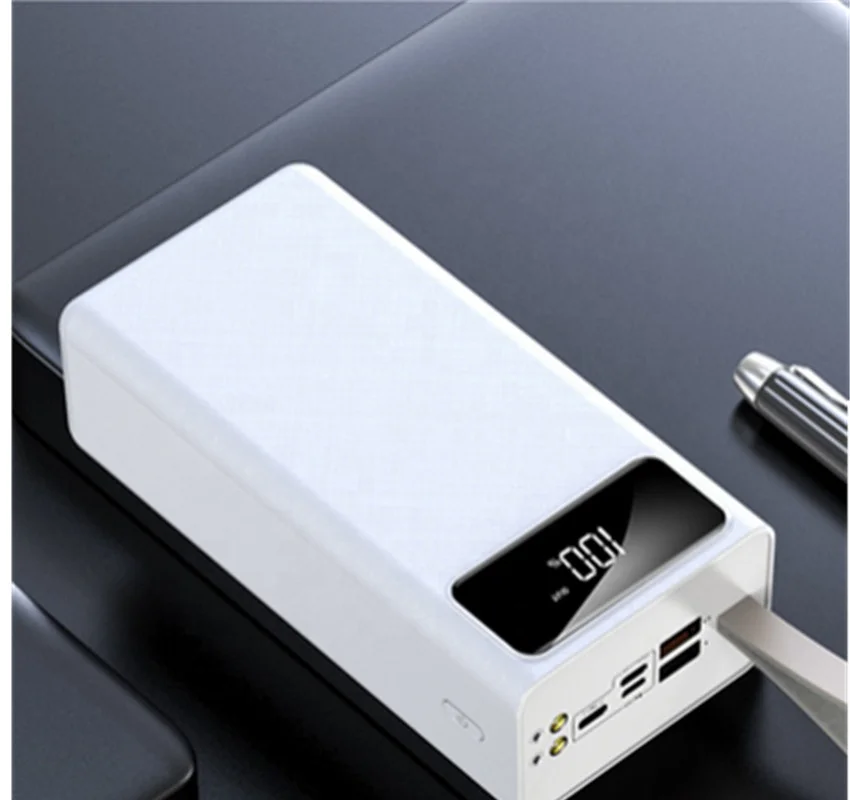 50000 мАч Power Bank большой емкости быстрой зарядки Быстрая зарядка ЖК-дисплей индивидуальный логотип на заказ
