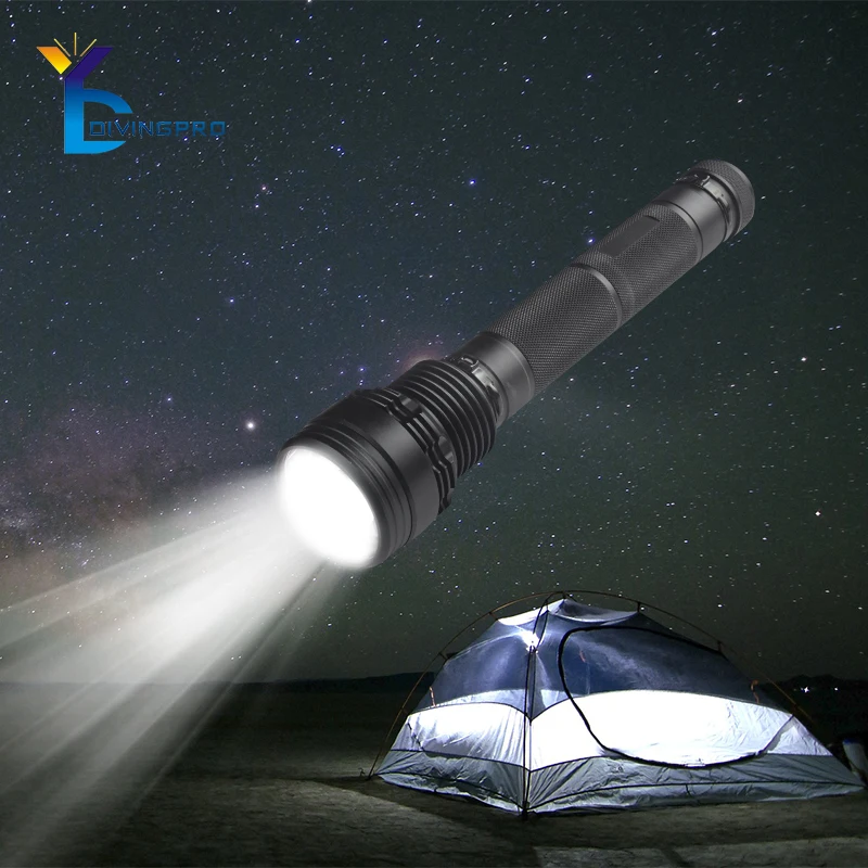 85w hid flashlight with rechargeable battery hunting camping hid xenon torch flashlight