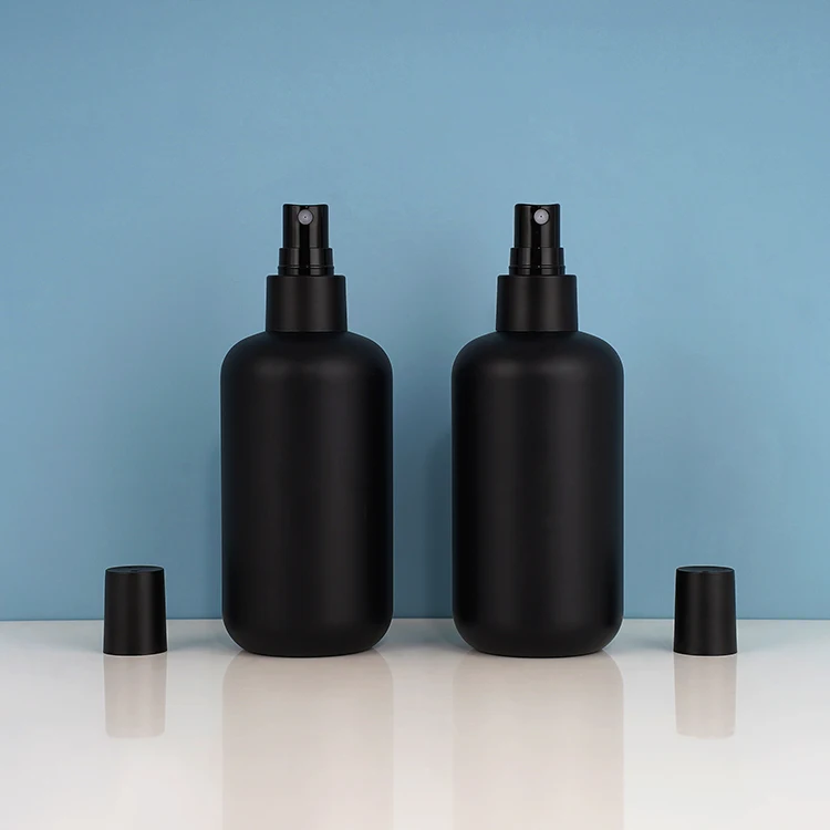 250ml PET Black Matte Empty Cosmetic Plastic Spray Bottle Skincare Container Packaging Fine Mist Spray Bottle