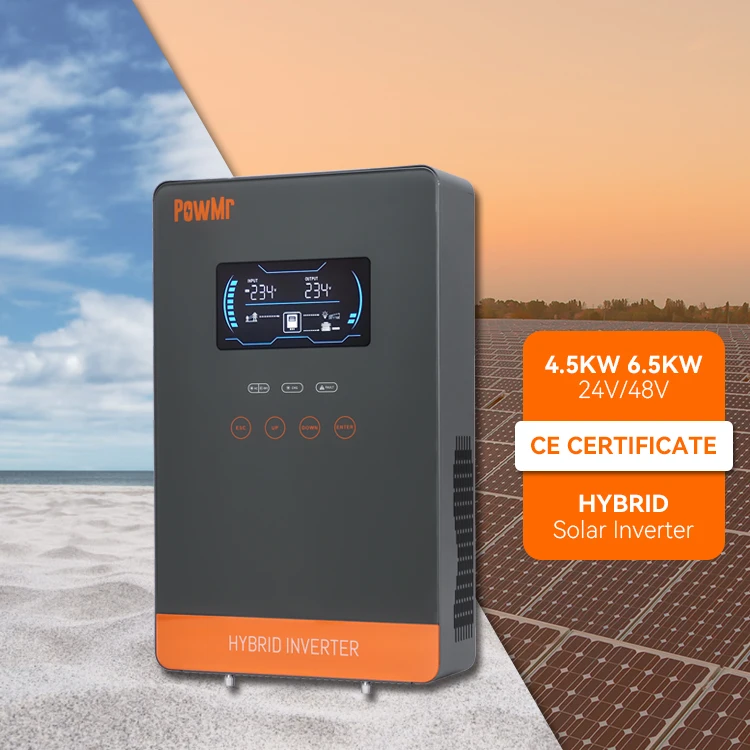 PowMr MPPT 4.5KW 24V чистый синусоидальный солнечный инвертор 6.5KW 48KW гибридный для гибридной солнечной системы