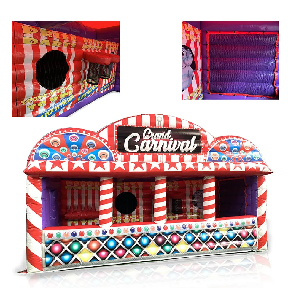 Carnival 4 in 1 Interactive Games Air Juggler/Prize Dart /Basketball Inflatable Sport Games