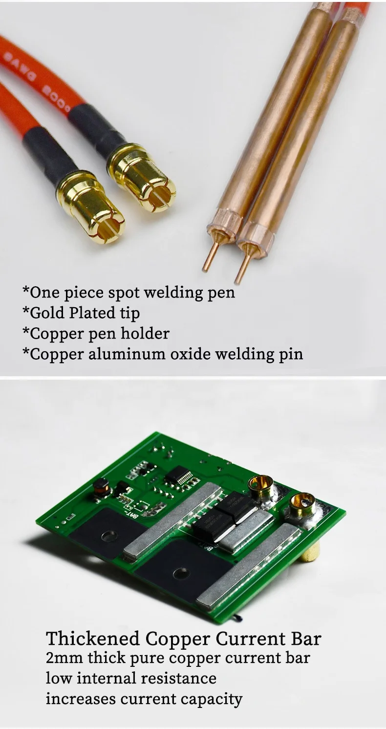 Green MIni Spot Welding Machine Spot Welders for Lithium Ion Battery 0.1-0.15mm  Nickel Spot Welding