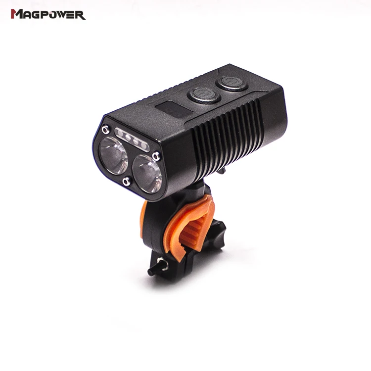 Multifunction Power Bank Function Bicycle Headlight with Digital Display USB Rechargeable LED Bike Light