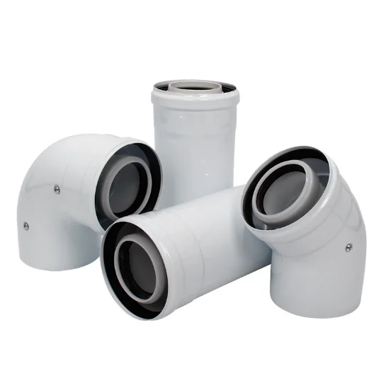 Factory 60/100mm 80/125mm aluminum extension flue pipe for gas stove