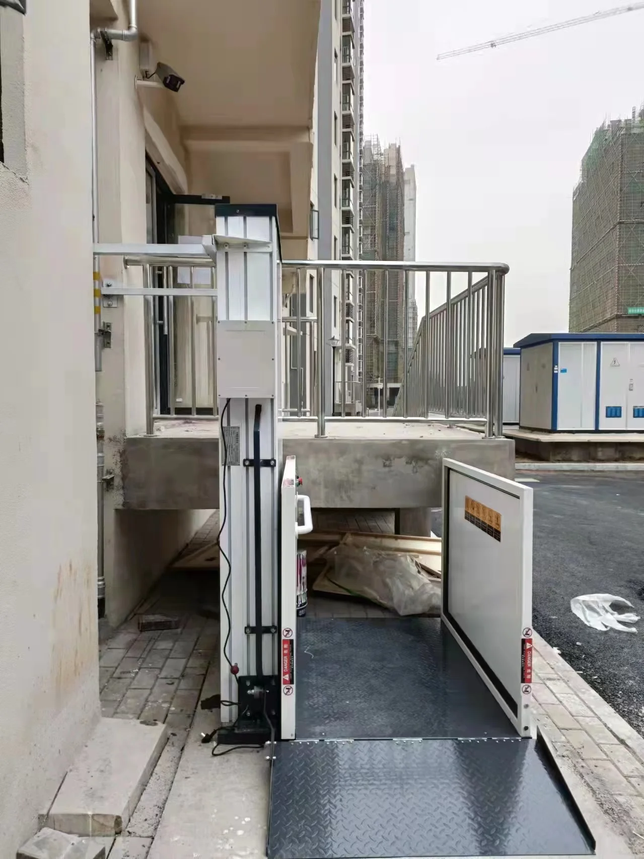 Domestic Elderly Electric Door Motor Personal Staff Elevator disabled Person  Lift Stair Two Floor Home Elevator