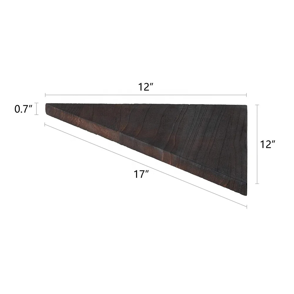  Набор из 3 деревянных угловых настенных полок настенные плавающие полки