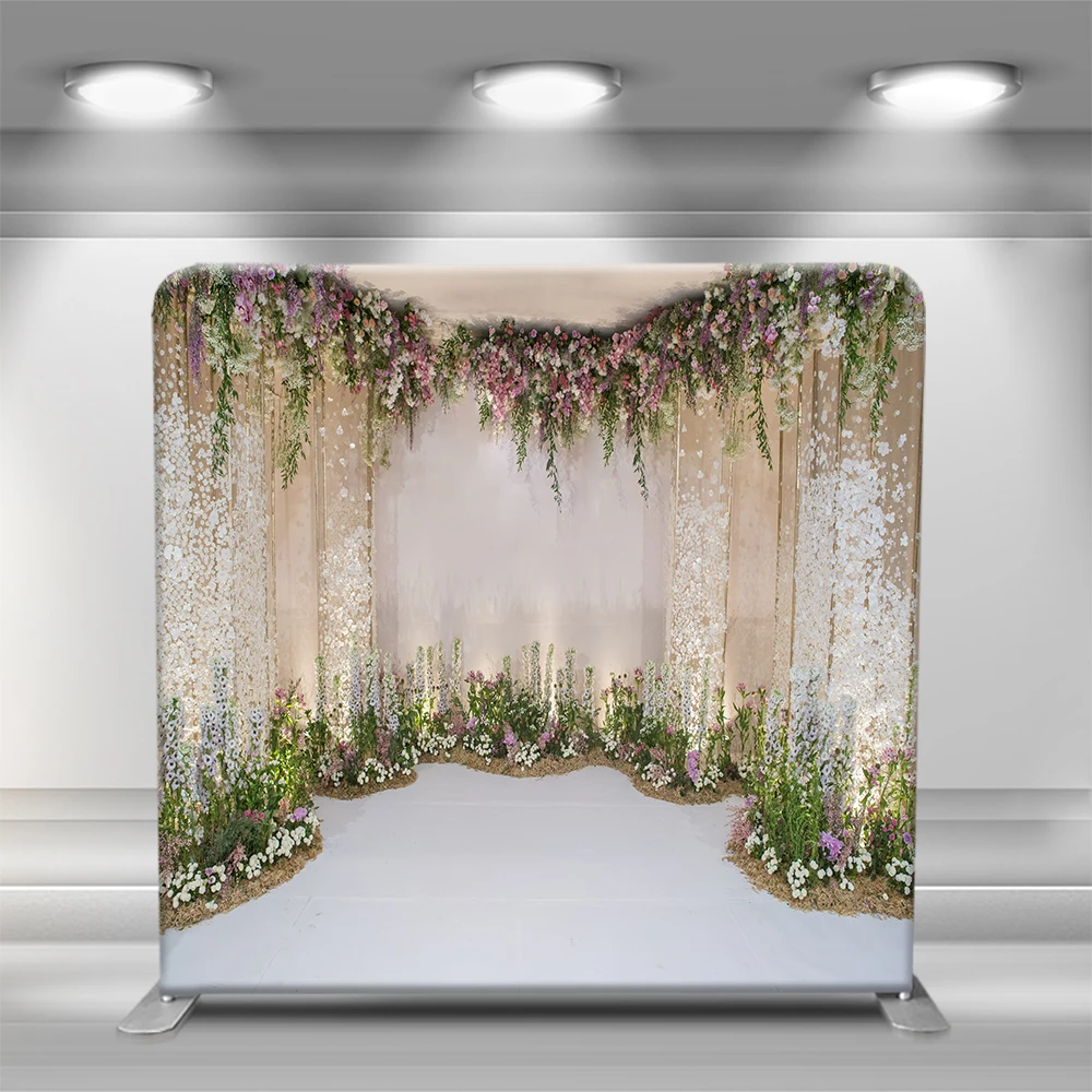 10ft 8ft Advertising Aluminium Tension Fabric Backdrop Photo Booth Backdrop Display and Event Stand