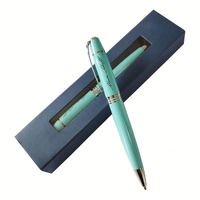 new Twist Metal Pen and  gift pen with Customized Logo Printing and gift box