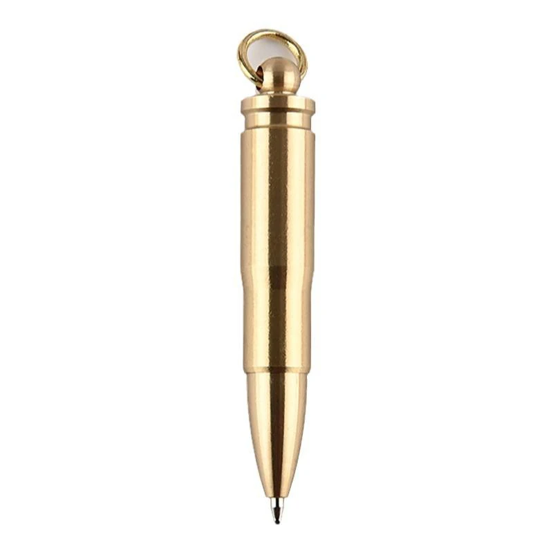 New fashion custom gift keychain mini pen brass pen for men