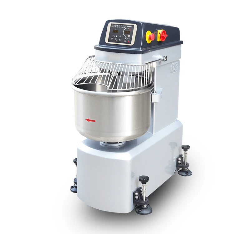Chinese Commercial 380v Flour Mixer Bakery Machine 20kg 25kg Dough Kneading Spiral Mixer For Bakery