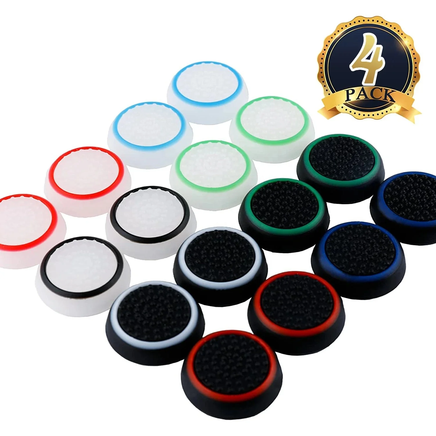 PS4/PS5 Controller Thumb Grip Key-Cap 4 set Anti Skid Analog Silicone Joystick ThumbStick Grip Cover for PS5 Thumb Grip Key-cap