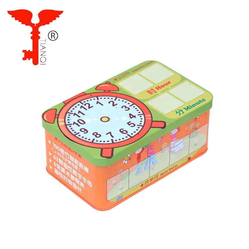 Colorful wooden magnetic learning stick for educational math toys