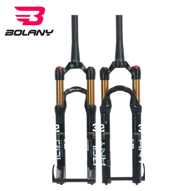 Bolany New Arrival Mountain Bike 20/24 Inch Rear Axle Fork Shock Absorber Air Front Fork Shoulder/Wire Control Road Bicycles
