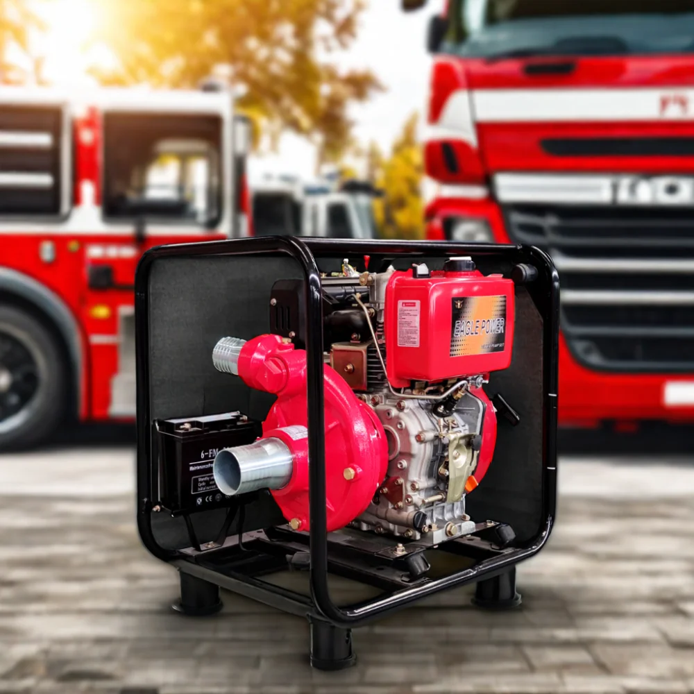 80mm 3 Inch Cast Iron High Pressure Diesel Water Pump 15HP Marine Fire Fighting Mining Industries OEM Customizable Drinking