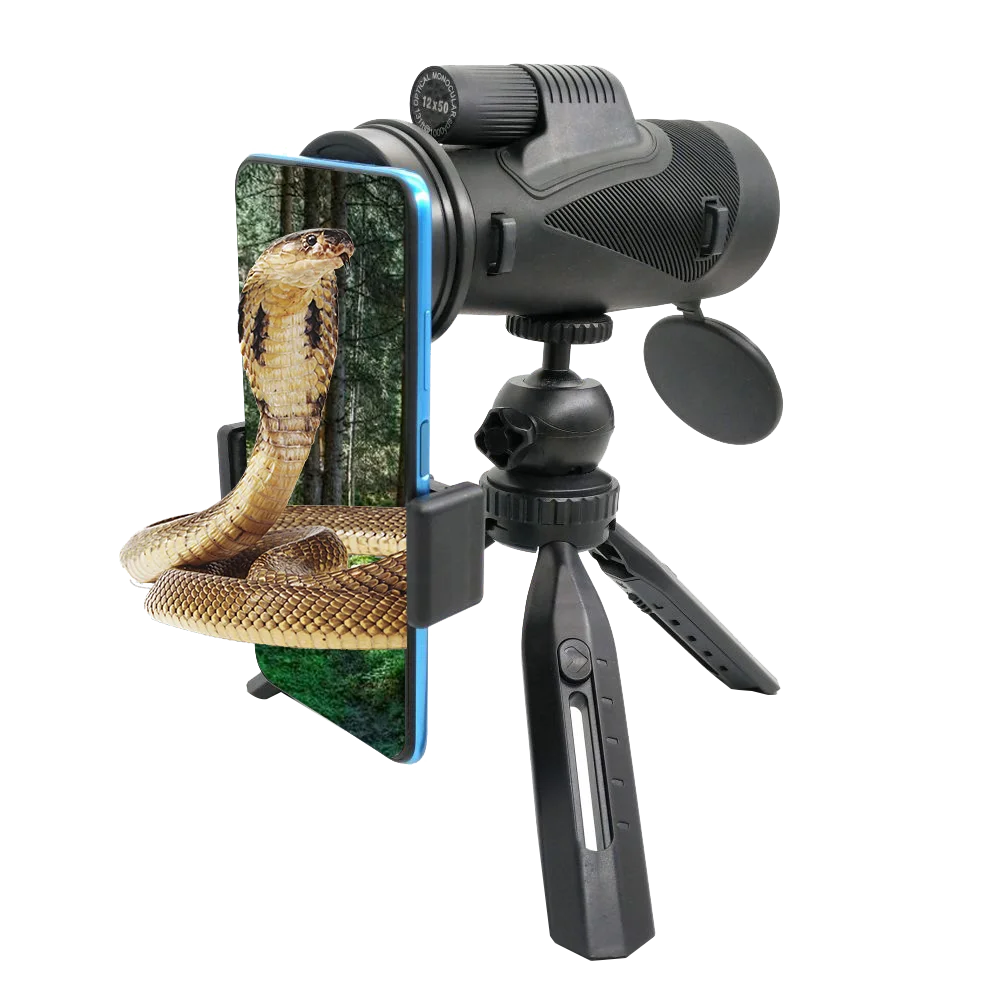 12X50 Monocular Adults high Powered BAK-4 Prism and FMC Lens Monocular Telescope for Bird Watching/Wildlife/Hunting/Hiking