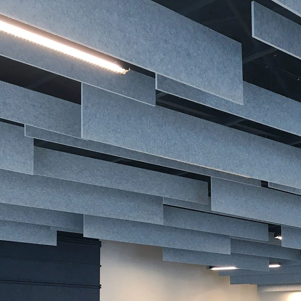 acoustic Ceiling decoration fabric polyester fiber acoustic panel ceiling  for cinema sound absorbing pet felt