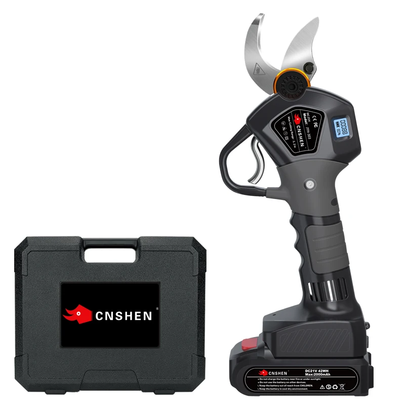 Cordless Electric Scissors Electric Tree Bypass Pruner with LED Display Battery Operated Pruning Shears