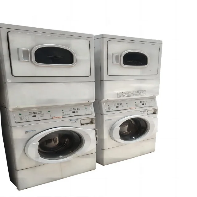 Commercial Laundry Equipment 12kg-25kg Industrial Washing Machine and Dryer Coin Operated Stacked Units Laundromat