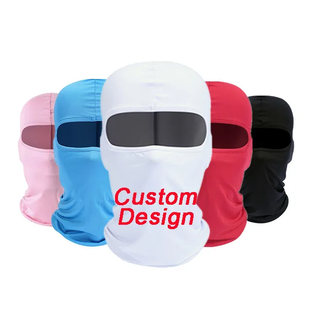 Summer breathable skin-friendly motorcycle mask fishing ski one hole mask Full Face Balaclava Mask