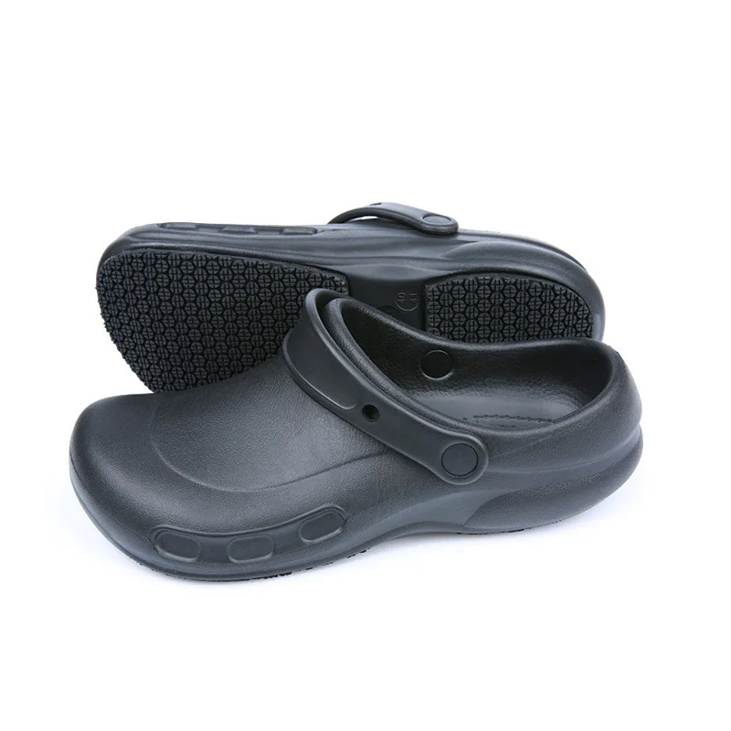 Hotel Kitchen Anti-Slip Chef Safety Shoes Breathable Resistant Clogs Men Women EVA/Rubber Outsole Non-Slip Cook Working Shoes