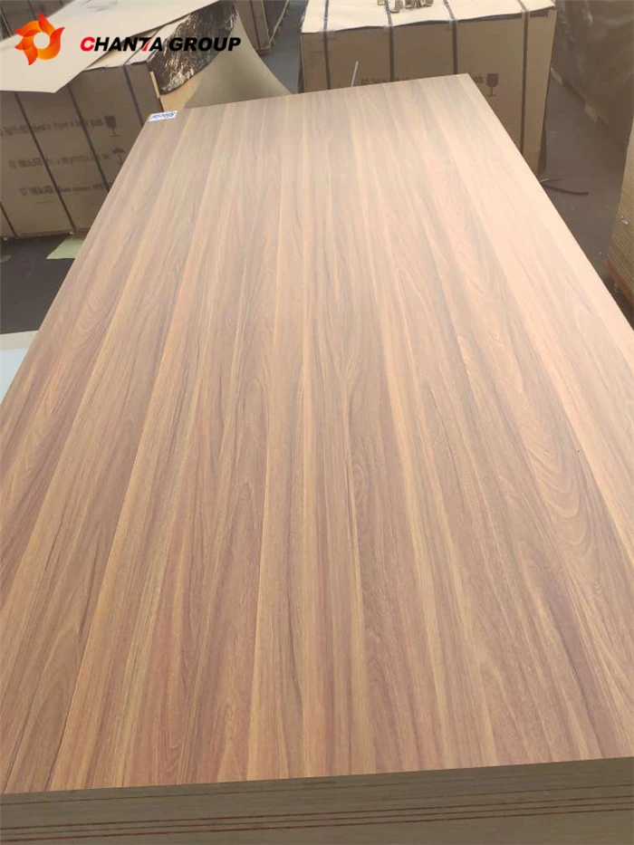 Wholesale high quality 3mm melamine paper laminated mdf board for Furniture Decoration