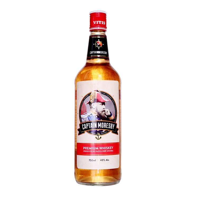 
40% alc Captain Moresby Whisky Beverages Drinks Alcohol Premium Alcoholic Beverage Whisky 750ml 