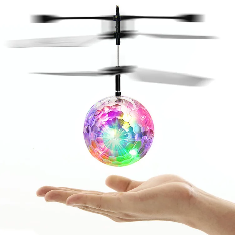 New Arrival Plastic Material Flying Drones Ball Toys Night Air Flying Toy For Kids