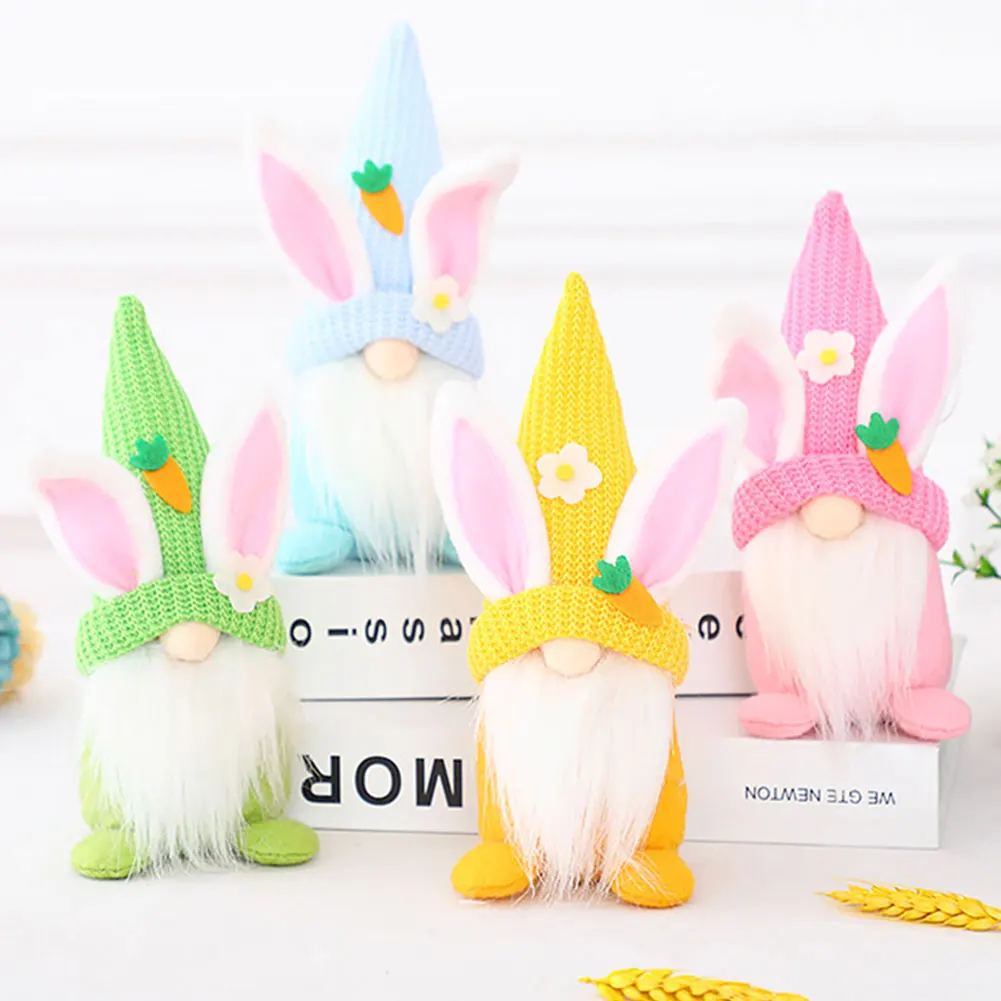 Wholesale Rabbit Knit Plush, Doll Easter Gift Bunny Decorations Easter Gnomes/