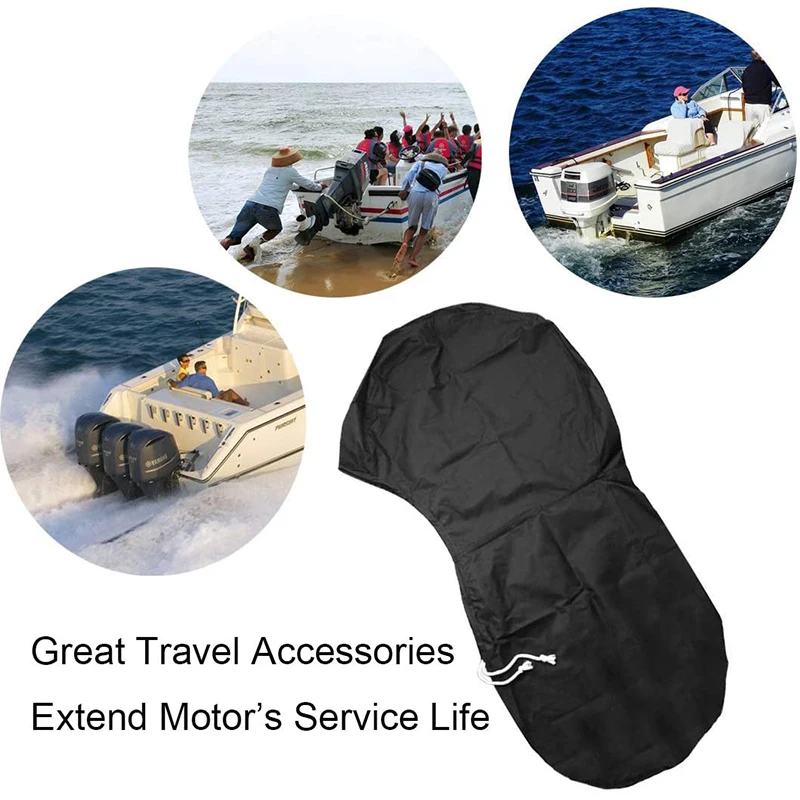 Oxford Fabric Extra PVC Coating,Waterproof Outboard Engine Covers Fit Boat Motor Covers