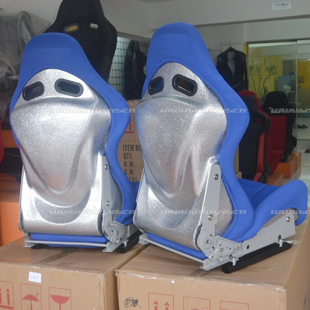 Low Max Silver Resin Safety Adjustable Sport Car Seat