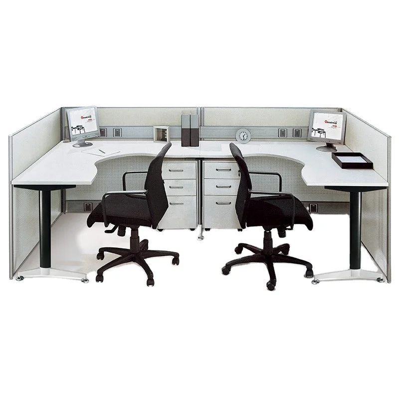 New design u shape office work station combination folding computer desk